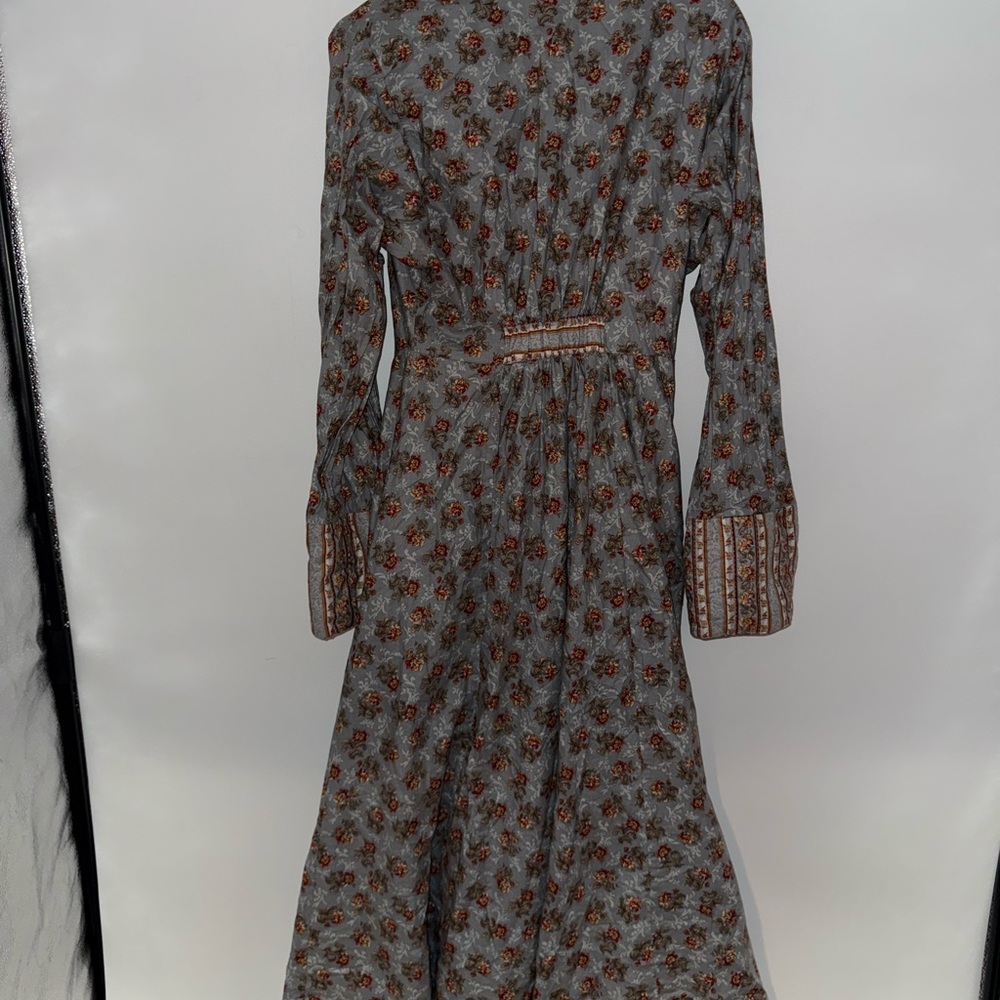 Floral Wrap Dress with Ruffled Trim - Picture 4 of 4